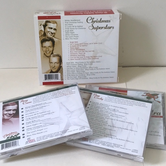 Christmas Superstars Frank Sinatra Bing Crosby Perry Como CD set - Picture 2 of 4